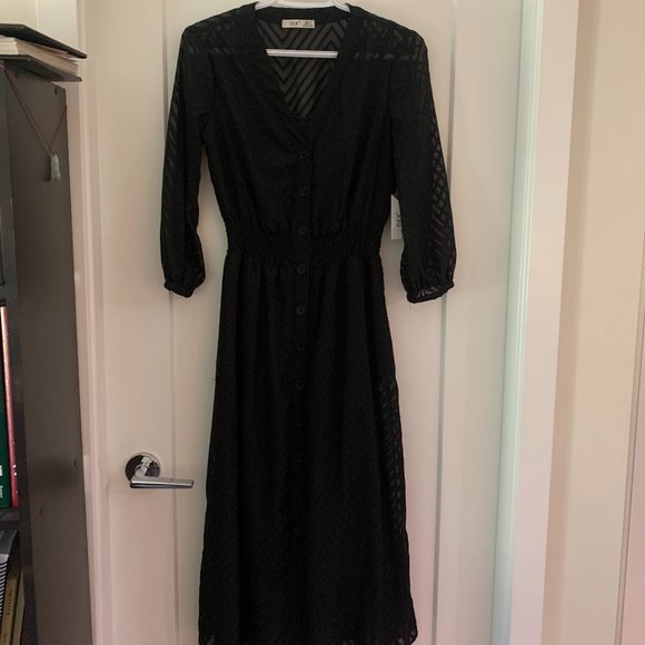 Chevron Pattern LBD - Picture 3 of 3